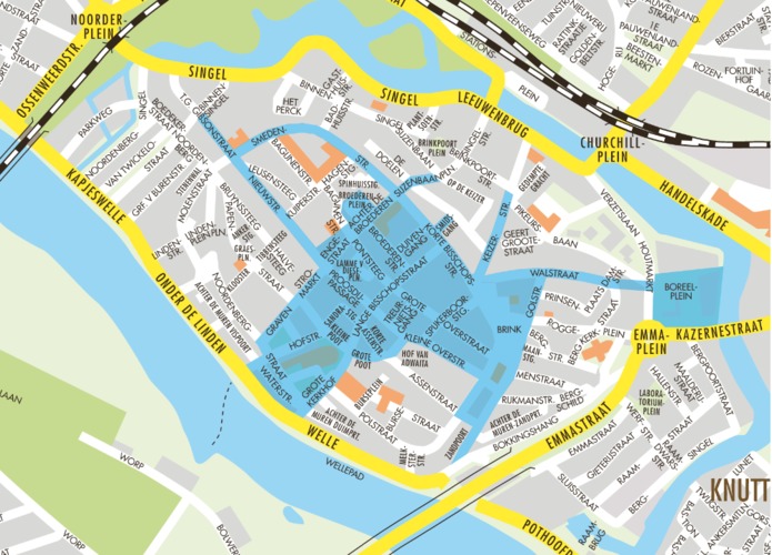 Kaart ventverbod Deventer binnenstad