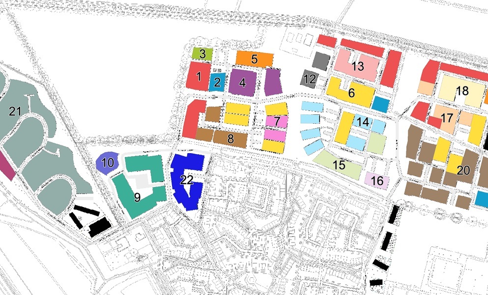 Klik op de afbeelding om naar de interactieve kaart woningbouw Steenbrugge te gaan.